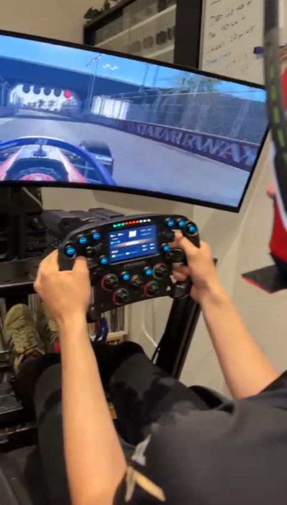 Danial Callaghan On The Simulator - SVN Capital Sponsorship